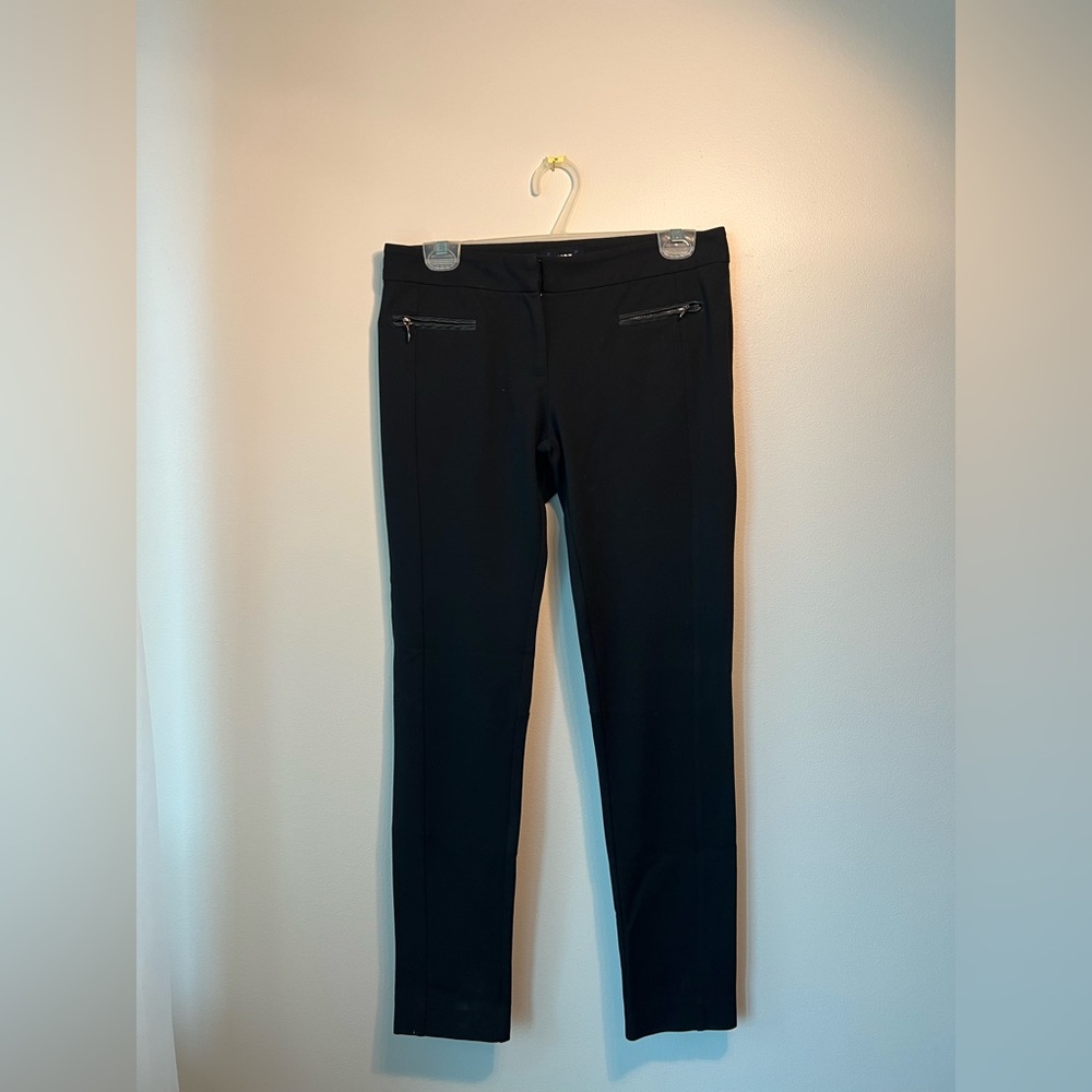 27 | PAIGE Straight Leg Dress Pants w/ “Leather” Accents